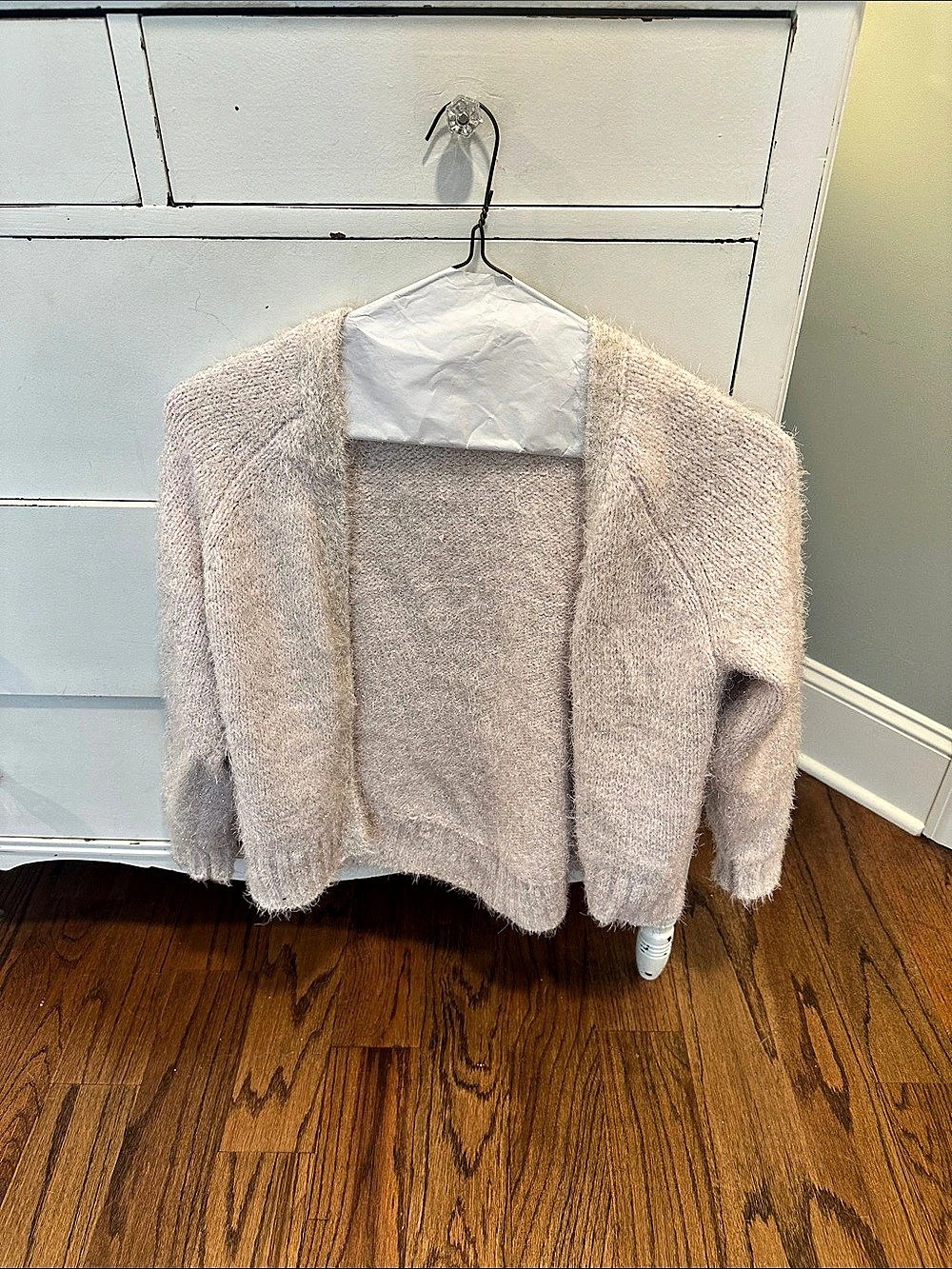 Cat & Jack Girls Fuzzy Knit Sweater in Pink Size Large